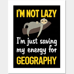 Funny Lazy Geography Posters and Art